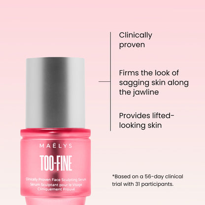 Maelys TOO-FINE Clinically Proven Face Sculpting Serum 0.5oz