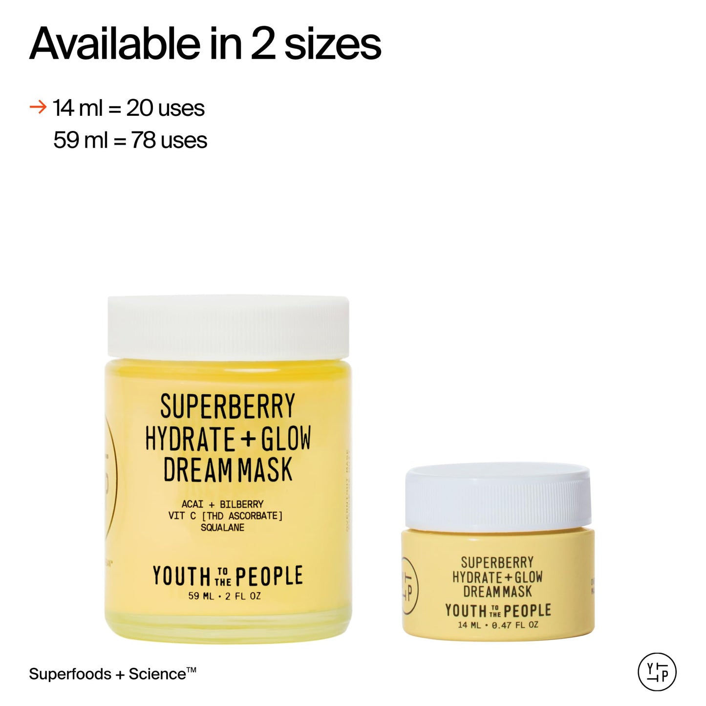 Youth To The People Superberry Hydrate + Glow Dream Mask (2 Fl Oz)