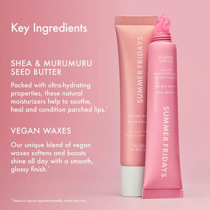 Summer Fridays Lip Butter Balm - Moisturizing Lip Gloss for Instant Shine (0.5 Oz)