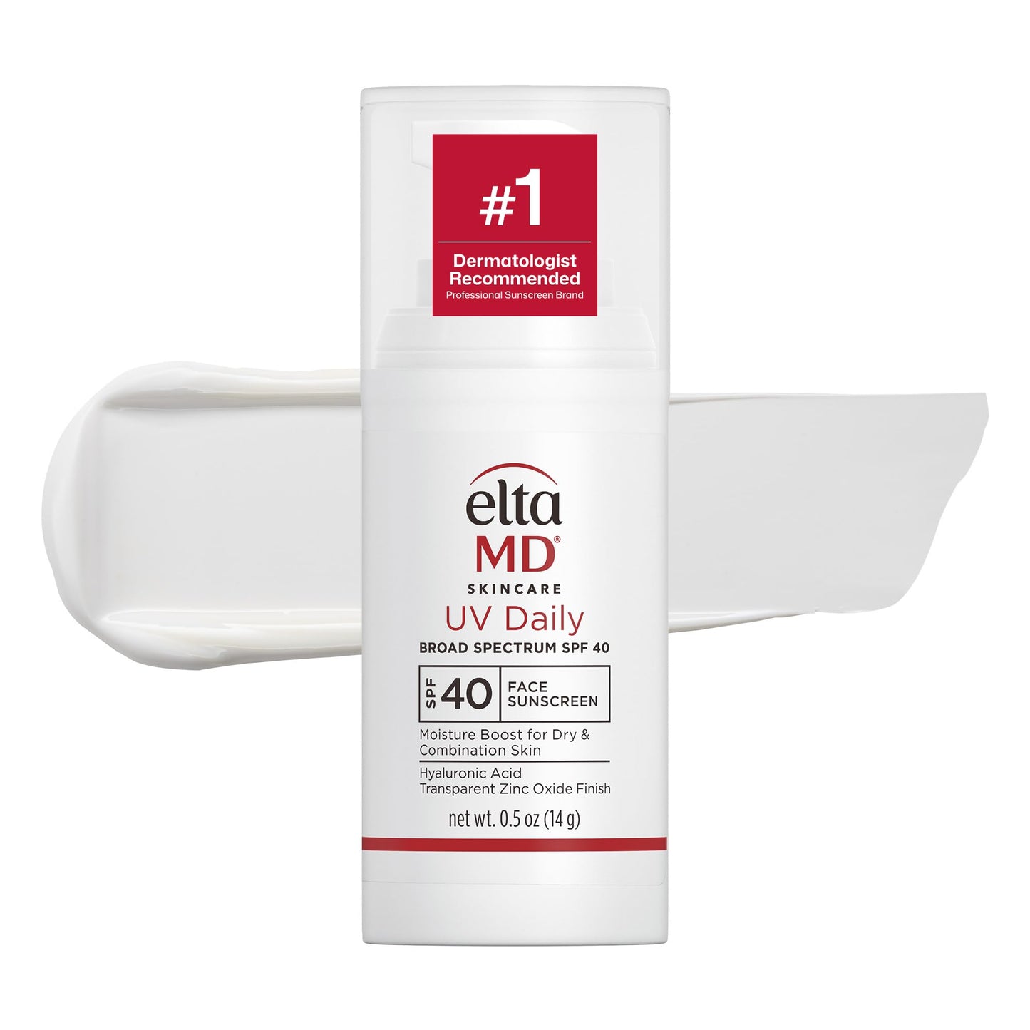 EltaMD UV Daily SPF 40 Face Sunscreen Moisturizer with Zinc Oxide, Daily Face Moisturizer with SPF, Sunscreen for Dry Skin