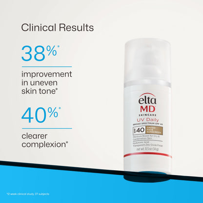 EltaMD UV Daily SPF 40 Face Sunscreen Moisturizer with Zinc Oxide, Daily Face Moisturizer with SPF, Sunscreen for Dry Skin