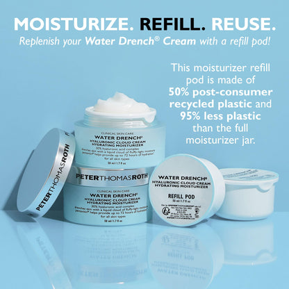 Peter Thomas Roth Water Drench Hyaluronic Cloud Cream Hydrating Refillable Moisturizer (1.7 oz)