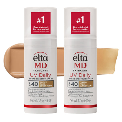 EltaMD UV Daily SPF 40 Face Sunscreen Moisturizer with Zinc Oxide, Daily Face Moisturizer with SPF, Sunscreen for Dry Skin