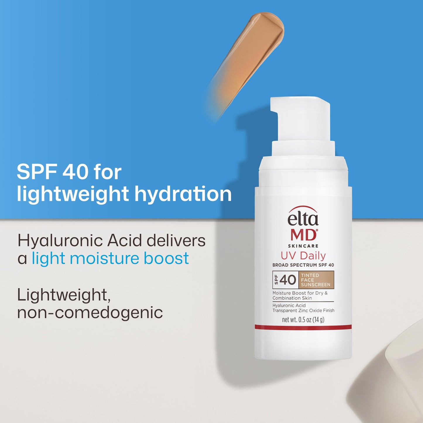 EltaMD UV Daily SPF 40 Face Sunscreen Moisturizer with Zinc Oxide, Daily Face Moisturizer with SPF, Sunscreen for Dry Skin