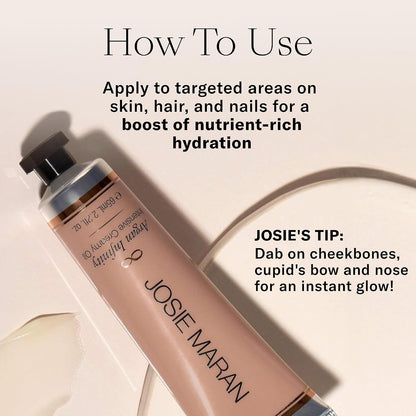 Josie Maran Intensive Creamy Oil - Multi-Tasking Skin Moisturizer (2.2 Fl Oz)