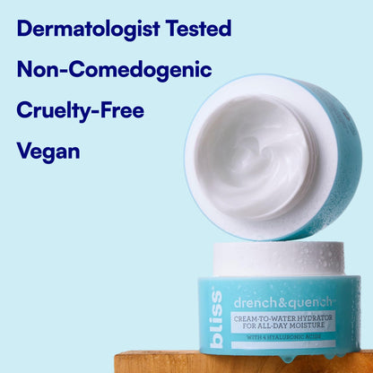 Bliss Drench & Quench Hyaluronic Acid Cream to Water Moisturizer (1.7 fl oz)