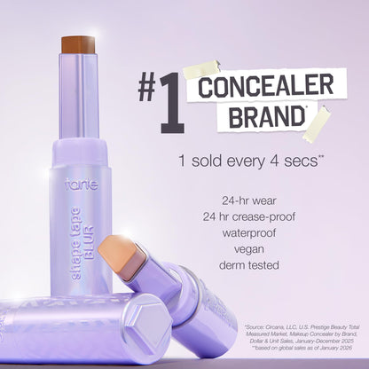 tarte shape tape blur concealer stick - Full Coverage Crease-Proof Makeup