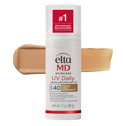 EltaMD UV Daily SPF 40 Face Sunscreen Moisturizer with Zinc Oxide, Daily Face Moisturizer with SPF, Sunscreen for Dry Skin