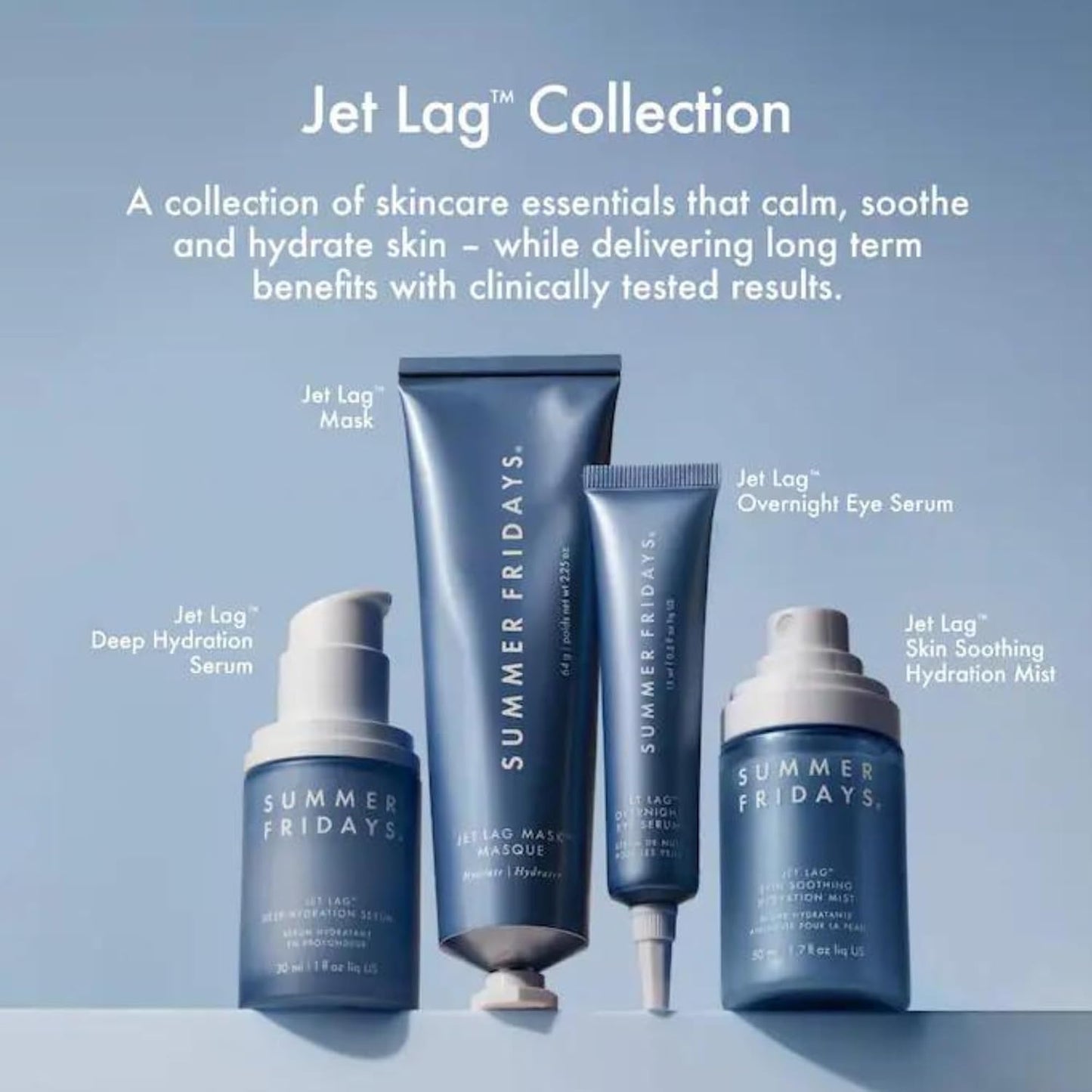 Summer Fridays Jet Lag Skin Soothing Hydration Face Mist (1.7 Fl Oz)
