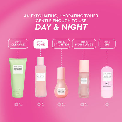 Glow Recipe PHA + BHA Face Toner, Korean Exfoliating Toner for Pores (150ml)