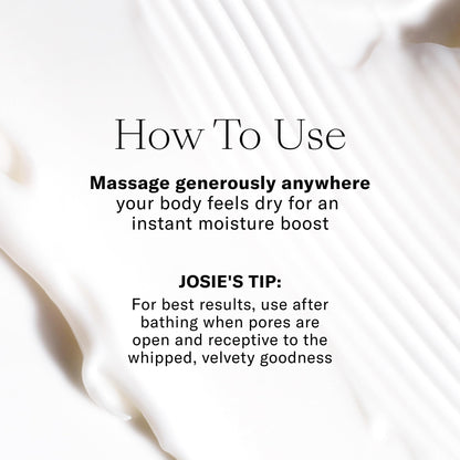 Josie Maran Whipped Body Butter - Skin Firming Body Cream with Argan Oil (20 Fl oz)