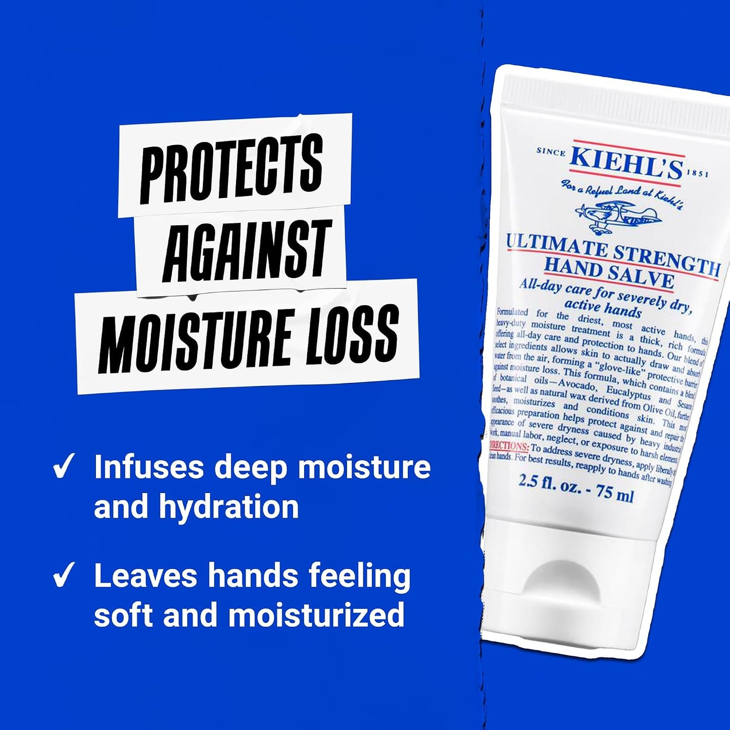 Kiehl's Ultimate Strength Hand Salve, Deeply Hydrating Hand Lotion
