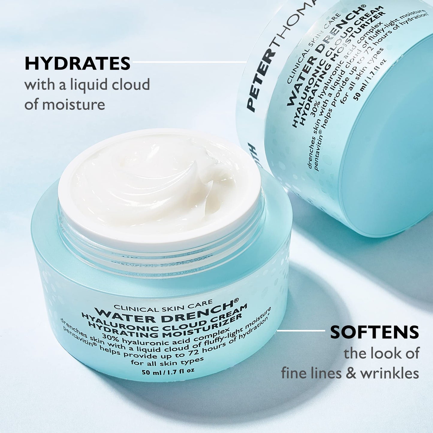 Peter Thomas Roth Water Drench Hyaluronic Cloud Cream Hydrating Refillable Moisturizer (1.7 oz)