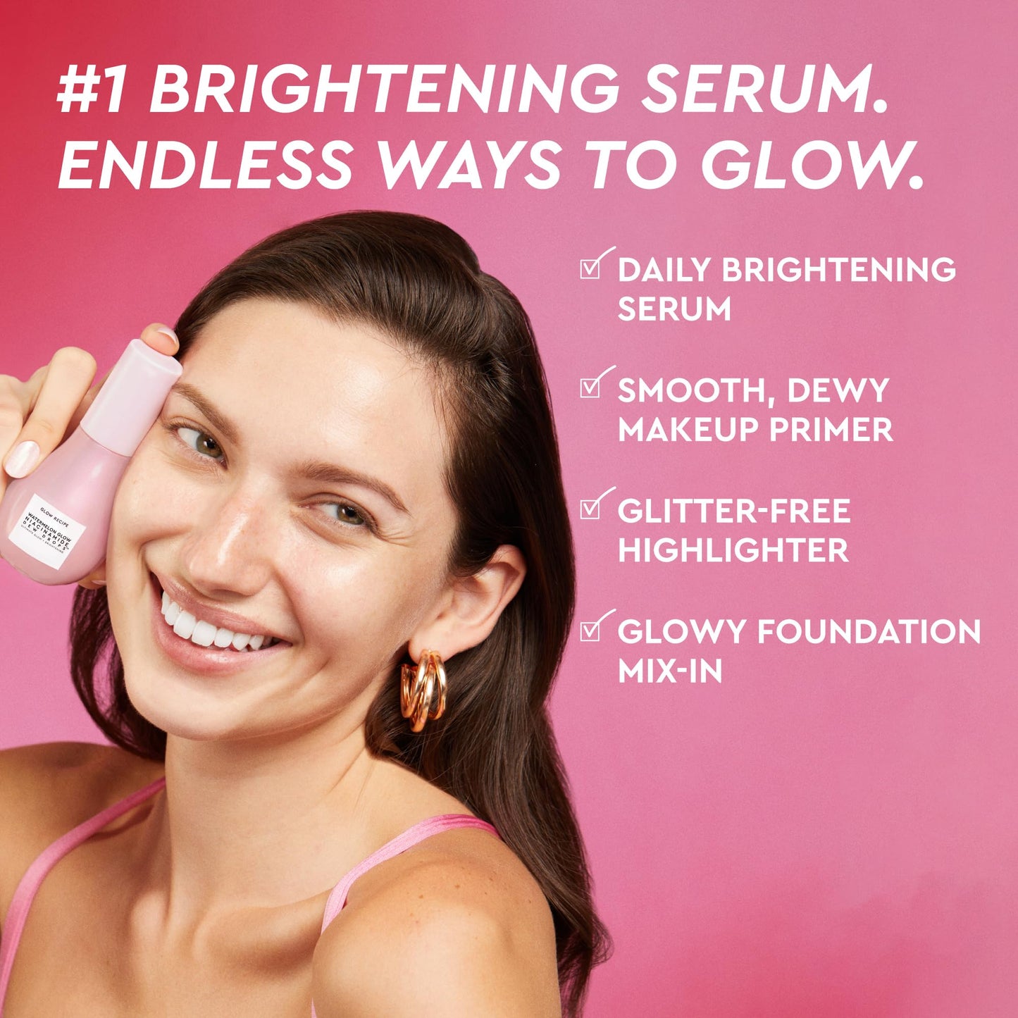 Glow Recipe Watermelon Niacinamide Dew Drops, Korean Niacinamide Serum (40ml)