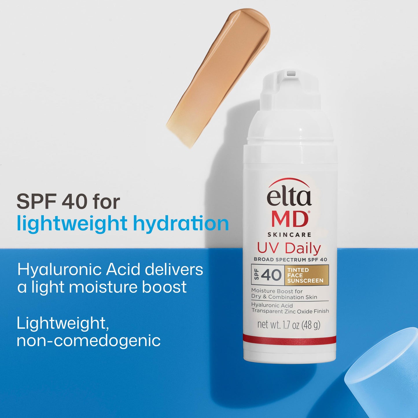 EltaMD UV Daily SPF 40 Face Sunscreen Moisturizer with Zinc Oxide, Daily Face Moisturizer with SPF, Sunscreen for Dry Skin