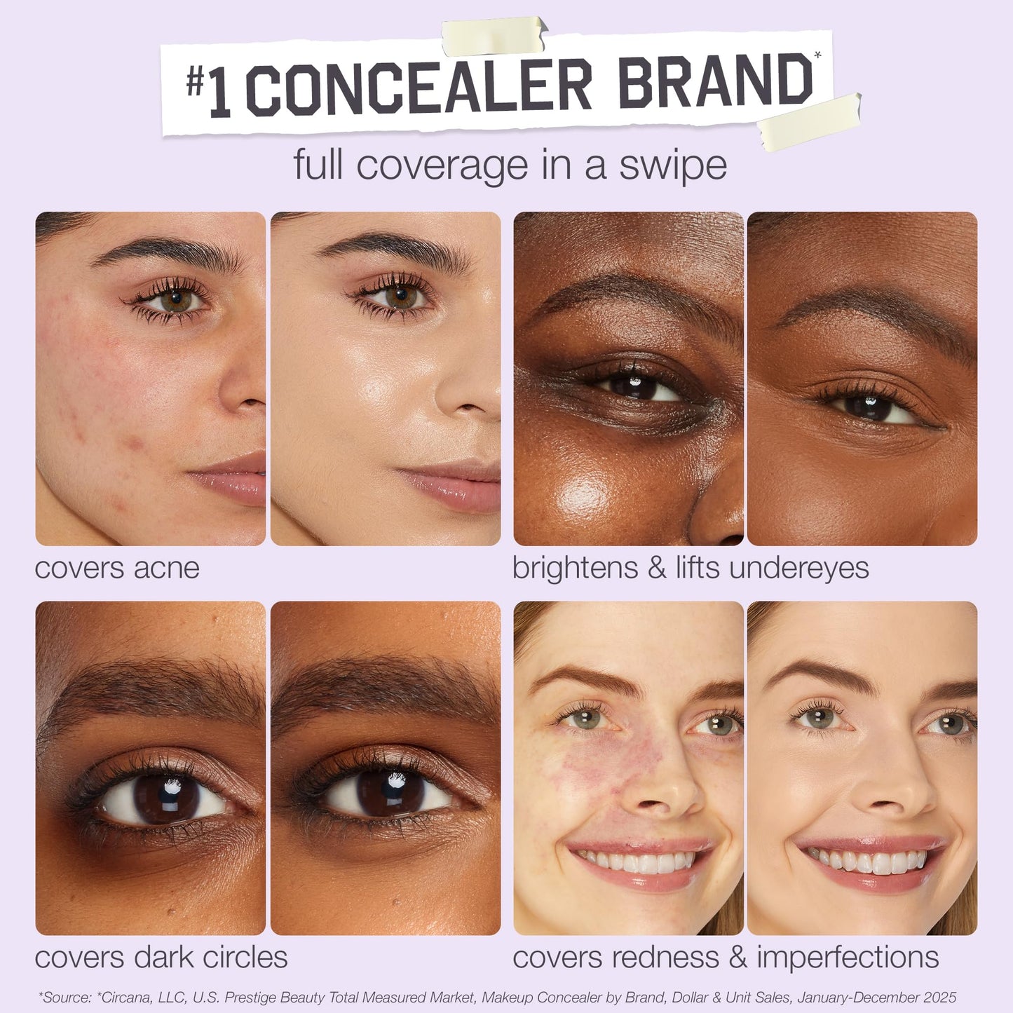 tarte shape tape concealer – Full-Coverage Creaseless Soft Matte Finish (Full Size)