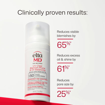 EltaMD UV Clear road-Spectrum SPF 50 Blemish-Prone & Oil Balancing (1.7 oz)