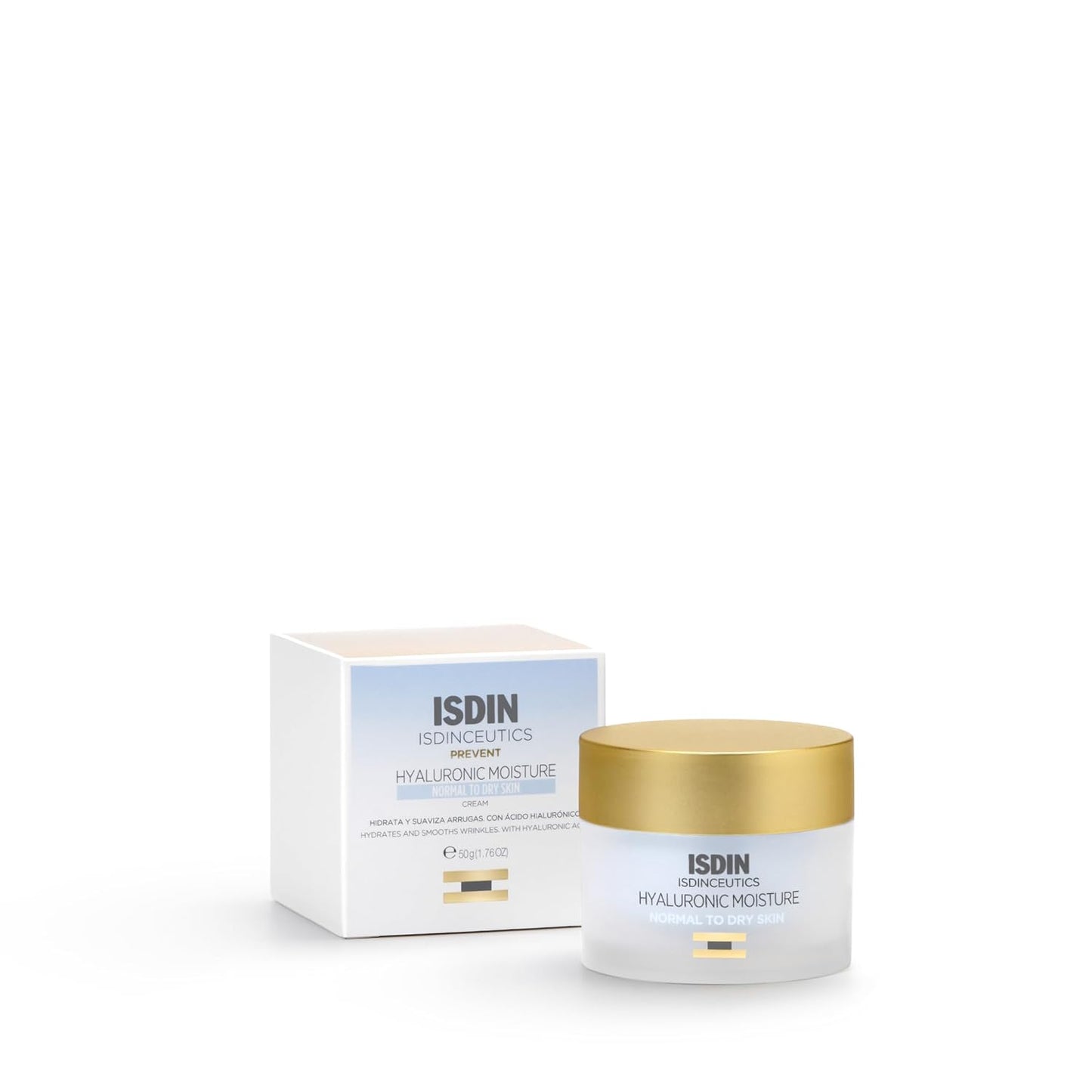 ISDIN skincare product with packaging on a white background