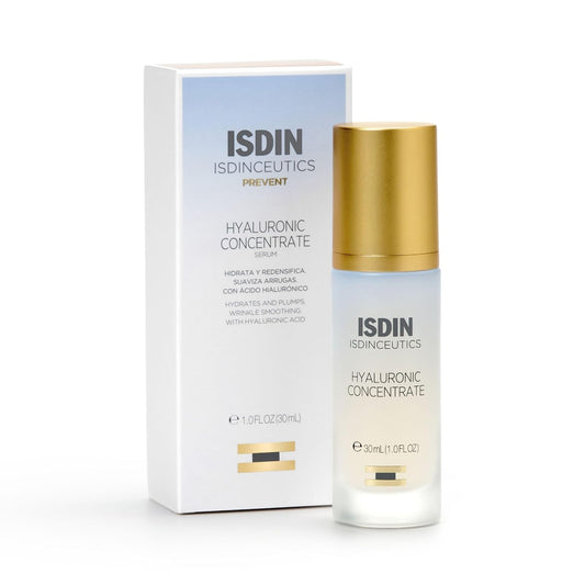 ISDIN Isdinceutics Hyaluronic Concentrate bottle and packaging on a white background