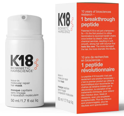 K18 Leave-In Molecular Repair Hair Mask (1.7 oz, 50ml)