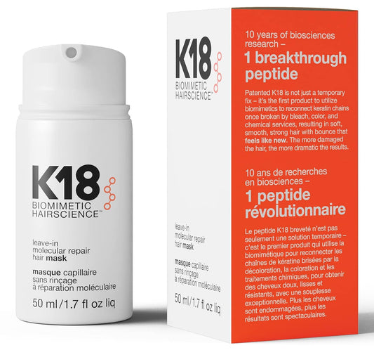 K18 Leave-In Molecular Repair Hair Mask (1.7 oz, 50ml)