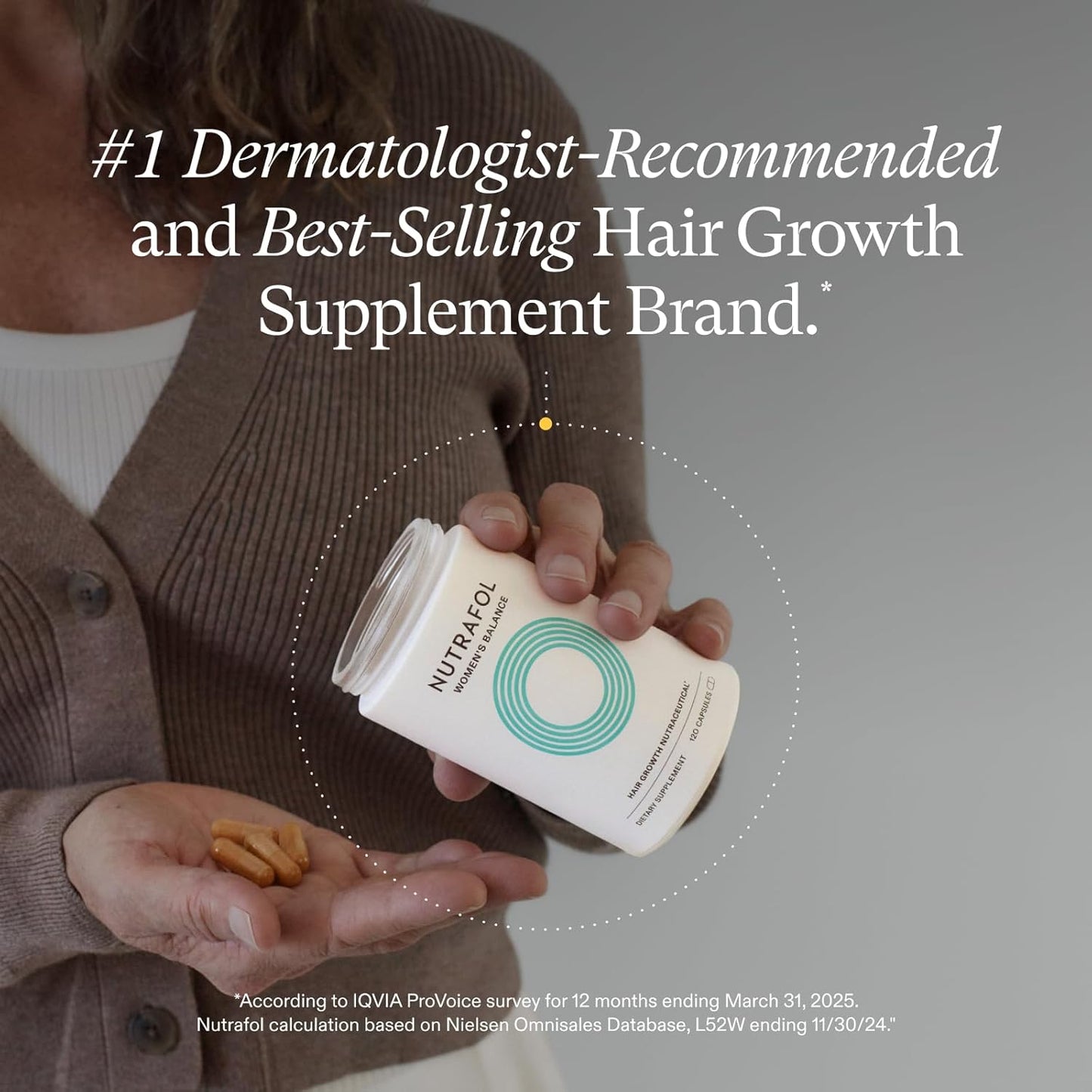 Nutrafol Women's Balance Hair Growth Supplements (120 capsules)