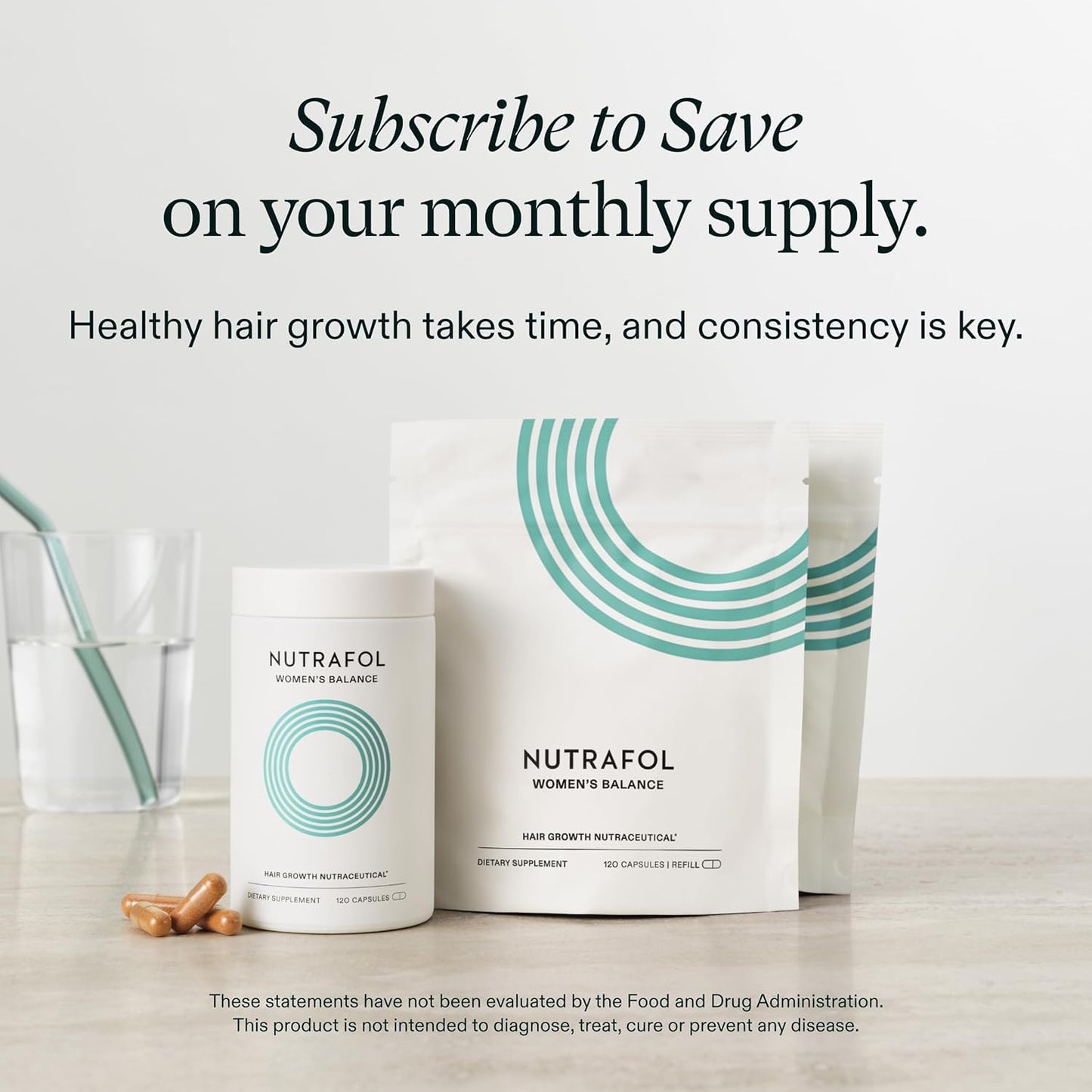 Nutrafol Women's Balance Hair Growth Supplements (120 capsules)