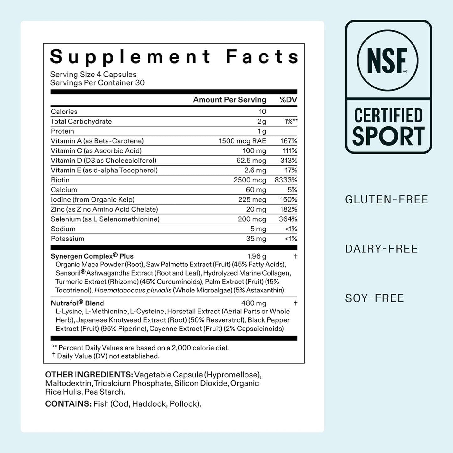 Nutrafol Women's Balance Hair Growth Supplements (120 capsules)