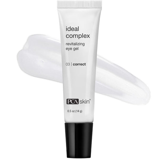 PCA Skin ideal complex revitalizing eye gel tube on a white background