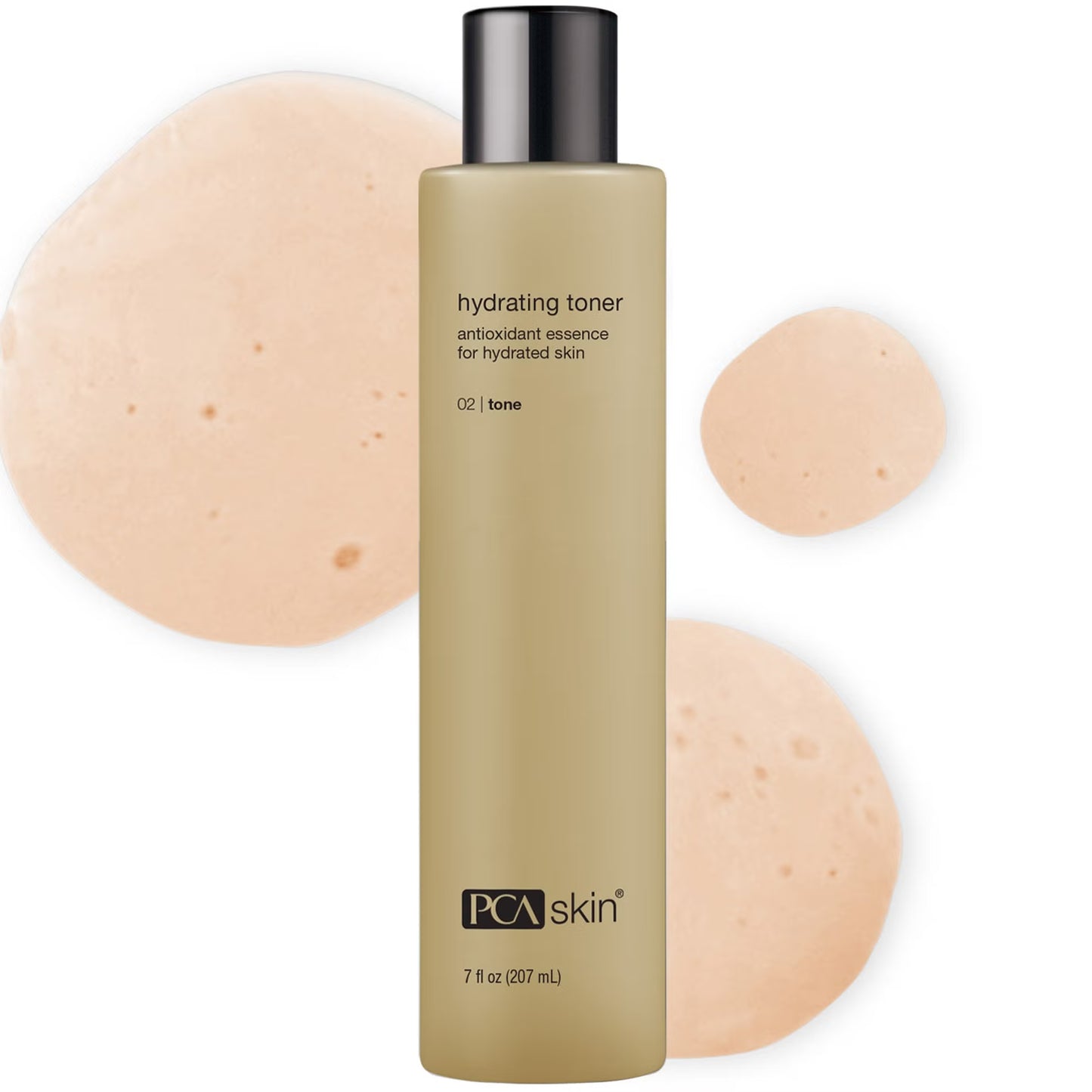 One Bottle of PCA Skin toner with text indicating new sustainable packaging and same trusted quality.